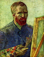 Автопортрет перед мольбертом (В. ван Гог)